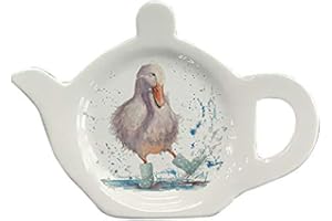 SHUDEHILL GIFTWARE BREE MERRYN COLLECTION Teabag Tidy Rest for Used Tea Bags Pretty Design by Bree Merryn (Deirdre Duck)