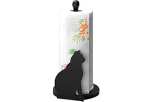 Maximex porta rotolo da cucina con gatto nero, altezza 30 cm