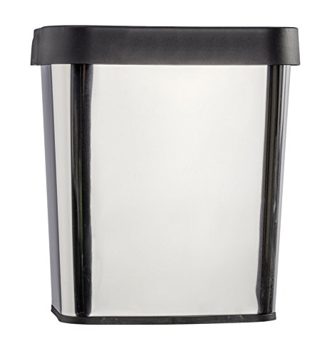 Wenko 22154100 Universal-Abfalleimer eckig, Fassungsvermögen 12 L, Edelstahl, glänzend, 19 x 29,5 x 32 cm - 7