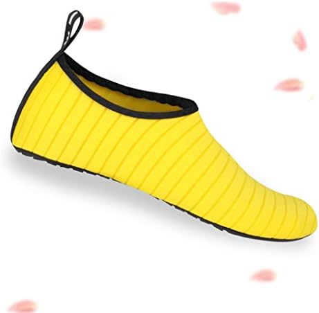 Swimming Shoes 1.5mm Nylon Dive Fabric +TPR Thermoplastic Anti-slip Rubber Sole Adult Unisex Beach Shoes Wading Diving Socks Child Snorkeling Barefoot Treadmill Shoes Yoga Soft Shoes ( Color : Yellow , Size : CN38-39 )