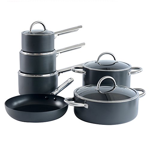 ProCook Professional Anodised Non-Stick Cookware Set Chefs 6 Piece