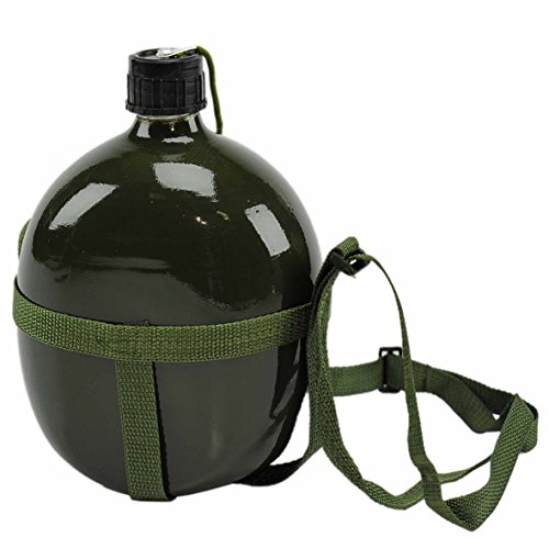 Gerimport sl Borraccia Militatre Alluminio con Tracolla Lt.2