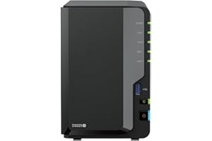 Synology DS225+ 8 To (Synology HAT3300-4T) 2 baies Plus Series - Intel Celeron J4125 quad-core, 2 Go DDR4 SODIMM non ECC 1 port LAN 2,5 GbE et 1 port LAN RJ-45 1 GbE
