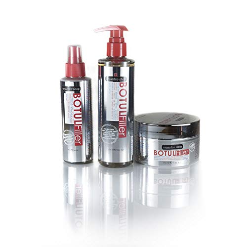 organics-shop set shampoing après shampoing masque soin à la kératine sans sulfate, paraben, SLES, sel cheveux abimés/spécial lissage non testé sur les animaux