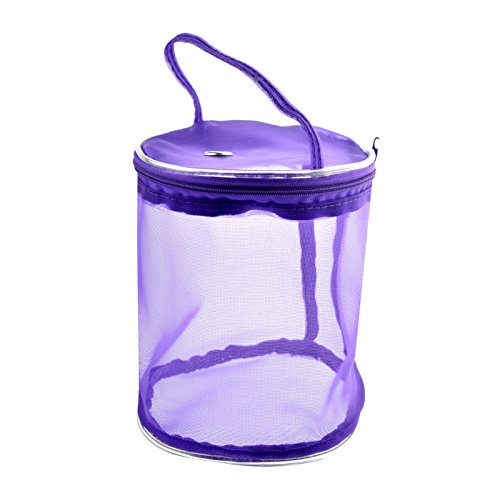 TOOGOO DIY Craft Nylon Yarn Case Organizer Storage Baskets Knitting Yarn Round Bags Traveling Sewing Tools Sewing Accessories purple S
