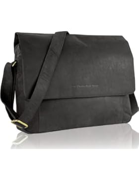 CHESTERFIELD Leder Umhängetasche HUNTER Schultertasche Ledertasche Tasche Schwarz