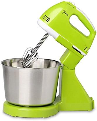 AWLLY 2 In 1 Stand&amp;Hand Mixer 7 Speed 1.7L,200W Dough Hooks Beaters Green