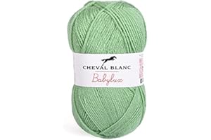 Laines Cheval Blanc - BABYLUX fil à tricoter layette 50g 100% acrylique - Idéale pour le tricot bébé