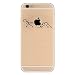 Produktbild Silikon Hülle für iPhone 6/iPhone 6S, Fukalu Lustig Transparent Blumen Tier Muster Weiche Silikon Schutzhülle TPU Bumper Case füriPhone 6/iPhone 6S (Drücken)