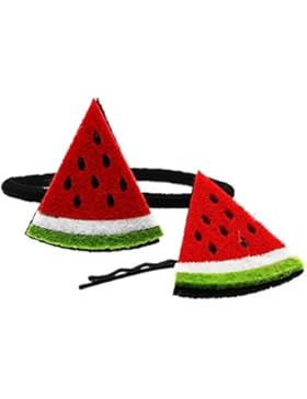 Wassermelone Haar Band für kleinen Mädchen Haar-Accessoires für Babys Mädchen Pin Slide und Band Bobble