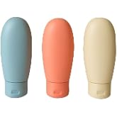 Vios Store Travel Boy 60 ml Seyahat Tipi Şampuan Şişesi Seti &ndash; Sızdırmaz, Yeniden Doldurulabilir Silikon Kap &ndash; TSA Uyumlu