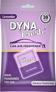 Dynafresh Car Air Freshener Lavender (Pack of 8 X 10g)