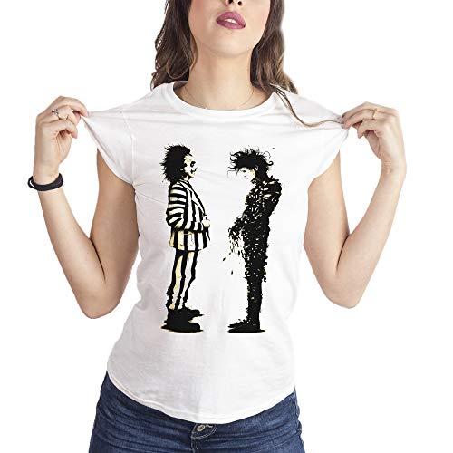 MUSH Eighteen Clothing T-Shirt M Donna Edward Scissorhands - Beetlejuice Tim Burton Digitale by
