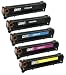 Produktbild 5er Set INK INSPIRATION® Premium Toner für HP Laserjet CM1312 CM1312nf CM1312nfi CP1215 CP1217 CP1514n CP1515n CP1518ni | kompatibel zu HP 125A CB540A 2.200 Seiten CB541A CB542A CB543A 1.400 Seiten
