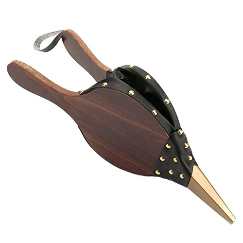 iBàste Mantice per Camino Soffietto in Legno Attrezzi da Caminetto Camino A Soffietto Ventilatore di Legno Aeratore Manuale Mantice per Camino per Il BBQ di Campeggio All'aperto 39 * 17cm