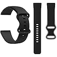 CellFAther® Silicone Sport Strap Compatible with Fitbit Sense/Fitbit Versa 3, Adjustable Water Proof Soft Replacement Wristbands for Women Men