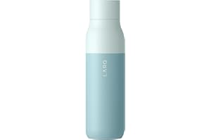LARQ Bouteille PureVis 500ml - Bouteille d’eau auto-nettoyante et isotherme en acier inoxydable avec purificateur UV et design primé | Réutilisable et pratique pour les voyages, Seaside Mint