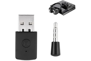 FICTORY Mini USB 4.0 adapter Bluetooth, odbiornik i nadajnik kompatybilny z PS4 PlayStation adapter bezprzewodowy do głośników, wzmacniacza, samochodu