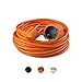 Produktbild benon 11103 Verlängerungskabel Schuko , 40m Orange , inkl. Schutzkontakt & Schutzleiter