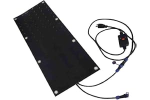Snösmältningsmatta, uppvärmd gångmatta, snö- och issmältningsmatta, PVC-uppvärmd matta halksäker, idealisk vinter utomhus snömatta,1Pcs