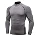 Produktbild Herren Kompressions T-Shirt Langarm Funktionslauf Sportshirt Männer Funktionsshirts Bodybuilding Tops Funktionelle Sport Bekleidung Slim Fit Unterhemd Unterwäsche Bodywear Für Workout Training