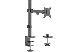 Logilink Supporto per monitor 17-32", lunghezza braccio 200 mm, acciaio, nero