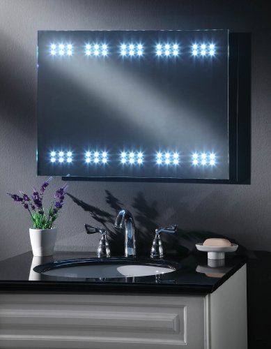 Badezimmer Spiegel mit LED-Beleuchtung, batteriebetrieben - 2