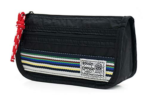 Rough Suficiente Color Rainbow Stripe pequeña Bolsa Estuche