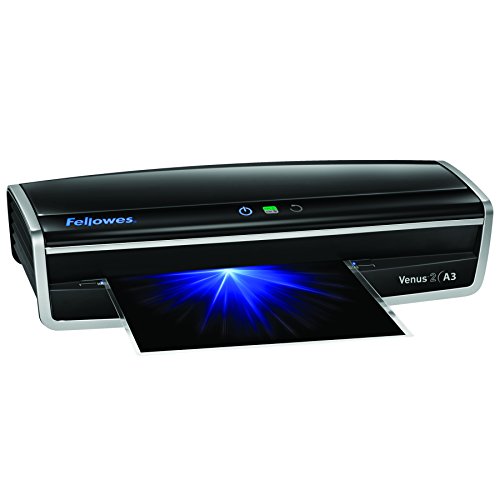 Fellowes Venus 2 A3 Large Office Laminator. 80-250 Micron. Rapid 30-60 second warm up time. Including 10 free pouches.