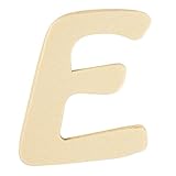 Rayher Hobby 6193400 Holz-Buchstabe, 6 cm, E