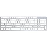 Satechi Bluetooth Wireless Smart QWERTY-Layout Tastatur mit 5-Geräte Synchronisation (Weiß)