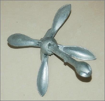 Inflatable boat Anchors 3.3(lb) rubber boat Folding Anchors Antirust Free Shipping with Rope