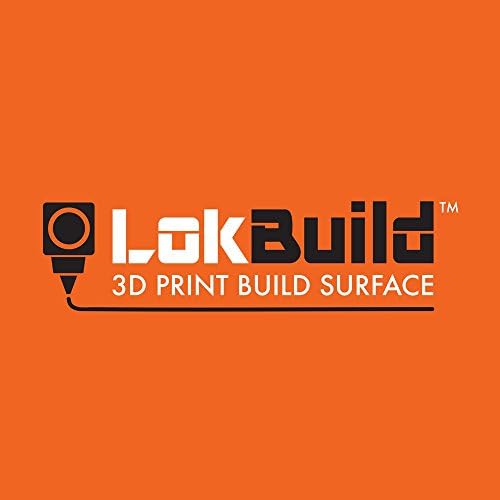 LokBuild 3D Print Build Surface, sticky back sheet, quick, clean removal of printed parts, versatile (TWIN PACK 8" (203x203mm))