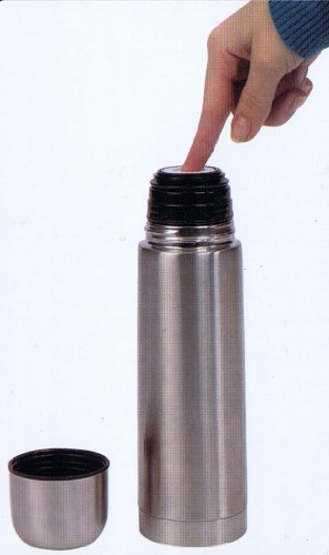 Baby Thermosflasche 500 ml Edelstahl in/out mit Einhand Sicherheitsverschluss - 3