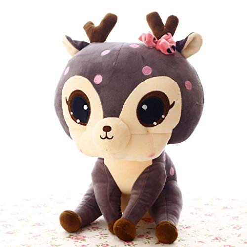 Mieoson Multifunctional bench Cartoon Lovely Sika Deer Hold Pillow Home Bedside Sofa Soft Toy Cushion