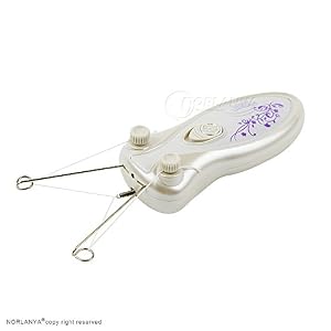 Norlanya Household Fine Hair Remover with Threading Handheld Device White (Powder Not Included) - Image 2