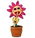 Produktbild DAN Singen Und Tanzen Blume Enchanting Sonnenblume Mit Saxophon Weichem Plüsch Lustige Kreative Elektrische Musik Spielzeug ,Pink