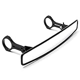 Económico y duradero WCHAOEN Espejo retrovisor gran angular con barra de rodillo de 1.75 pulgadas para UTV Polaris John Deere Round Repuestos