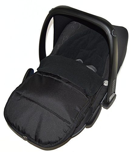 Universal Car Seat Footmuff To Fit Maxi Cosi Pebble Black Jack