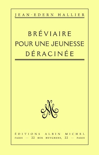 Download Bréviaire pour une jeunesse déracinée