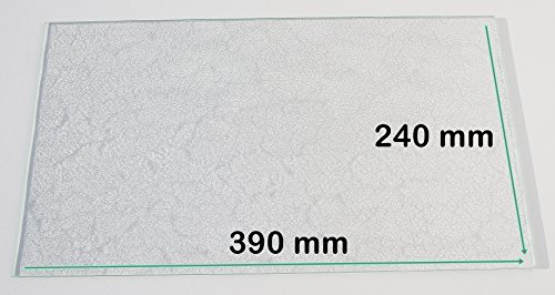 Khlschrank Einlegeboden / Glasplatte / Gemsefach  Strukturglas 4 mm dick  390 mm x 240 mm - Direkt vom Glasereifachbetrieb!!!