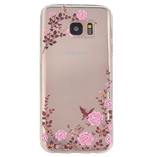 Samidy Galaxy S7 Edge Case, Grass Print Case for Samsung Galaxy S7 Edge with a Screen Protector