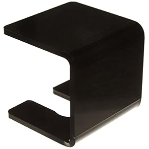 Executive Shaving Acrylic Black Brush Stand - Image 2