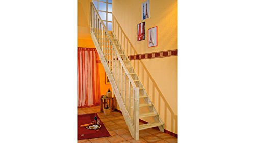 Preisvergleich Produktbild DOLLE Raumspartreppe Paris gerade, Buchenholz