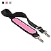 Price comparison product image Qishare Universal Bag Strap Replacement Pet Carrier Strap Detachable Soft padded Adjustable Belt with Metal Swivel Hooks(Pink,133cm)