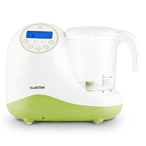 Klarstein Junior Chef Linus 5-in-1 Babynahrungszubereiter Babynahrung Küchen-Mixer Dampfgarer Sterilisator für Milchflaschen Baby-Flaschen-Aufwärmer (Aufwärm- und Auftau-Funktion, Timer, 700 Watt, 2 Geschwindigkeiten, inkl. Dampfgar-Einsätze) - 2