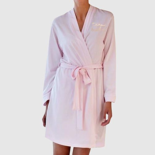 Team Bride Wedding Gift Hen Do Bachelorette Bridesmaid Kimono Wrap Robe Dressing Gown