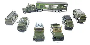 PLUSPOINT Exclusive Car Model Collection of Toy Cars for Kids (Military Set)