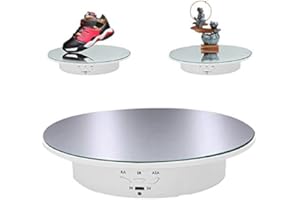 YWNYT Espositore Rotante Elettrico, 20cm 8kg 360-Gradi Espositore Elettrico Base Girevole Elettrico Giradischi Girevole Automatico Piattaforma per Gioielli dell'esposizione, Prodotto di Digital