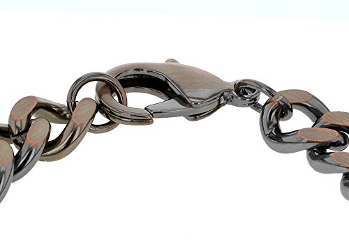 MenBronze-Rose-Armband-versilbert-20-cm